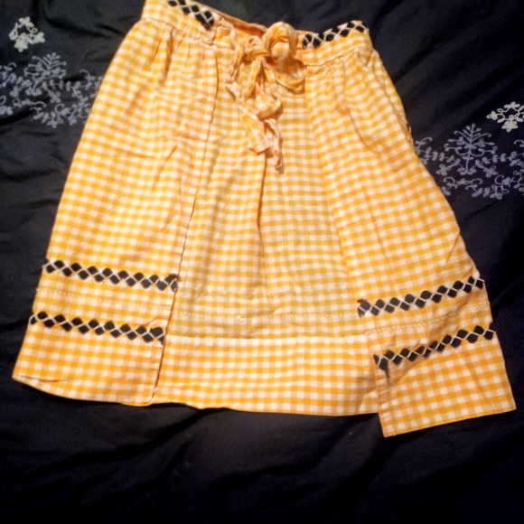 handmade vintage gingham apron *unused* - Picture 5 of 6